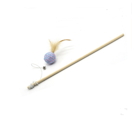 Whisker Whirligig: Handcrafted Solid Wood Cat Toy