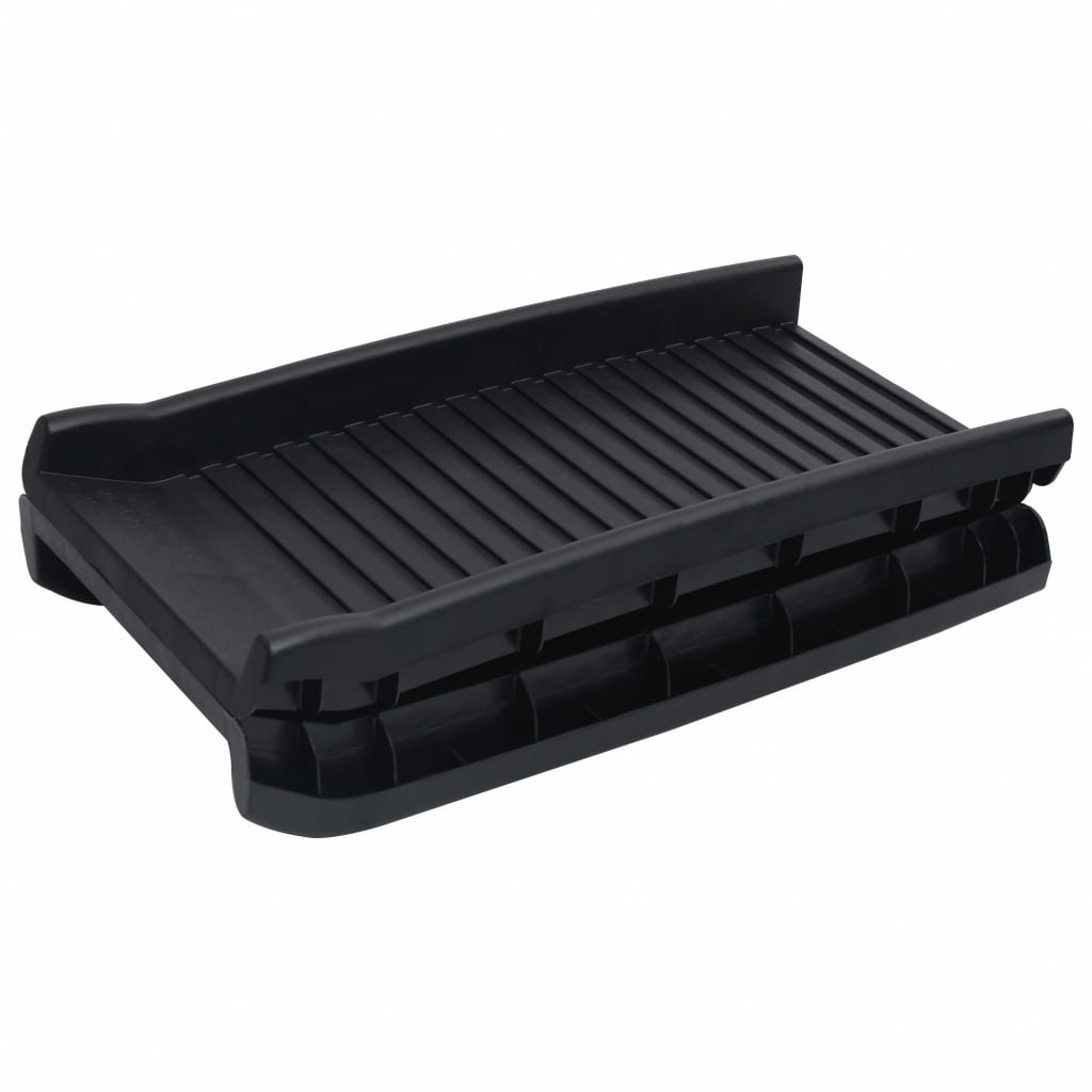 vidaXL Folding Dog Ramp Black 61.2"x15.7"x6.1"