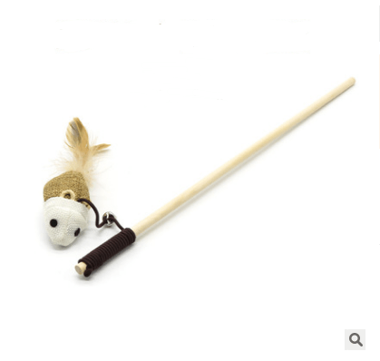 Whisker Whirligig: Handcrafted Solid Wood Cat Toy