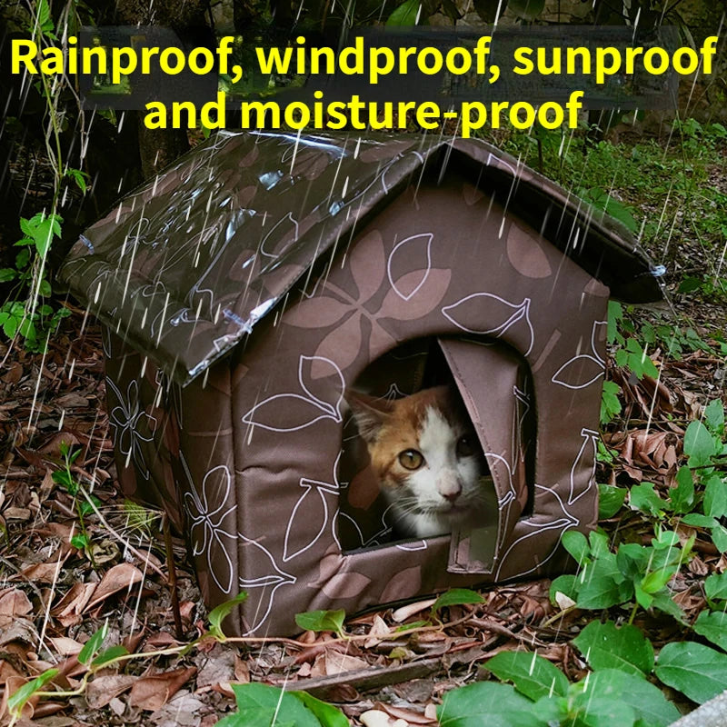 Stray cat dog rescue waterproof and warm outdoor tent cat kennel kennel for small and medium-sized pets indoor and outdoor use