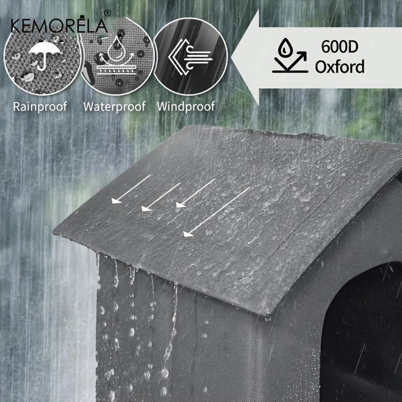 KEMORELA Outdoor Stray Cat House Weatherproof And Heat-Insulated Suitable For Kitten And Puppies Outdoor Cat Bed For Winter